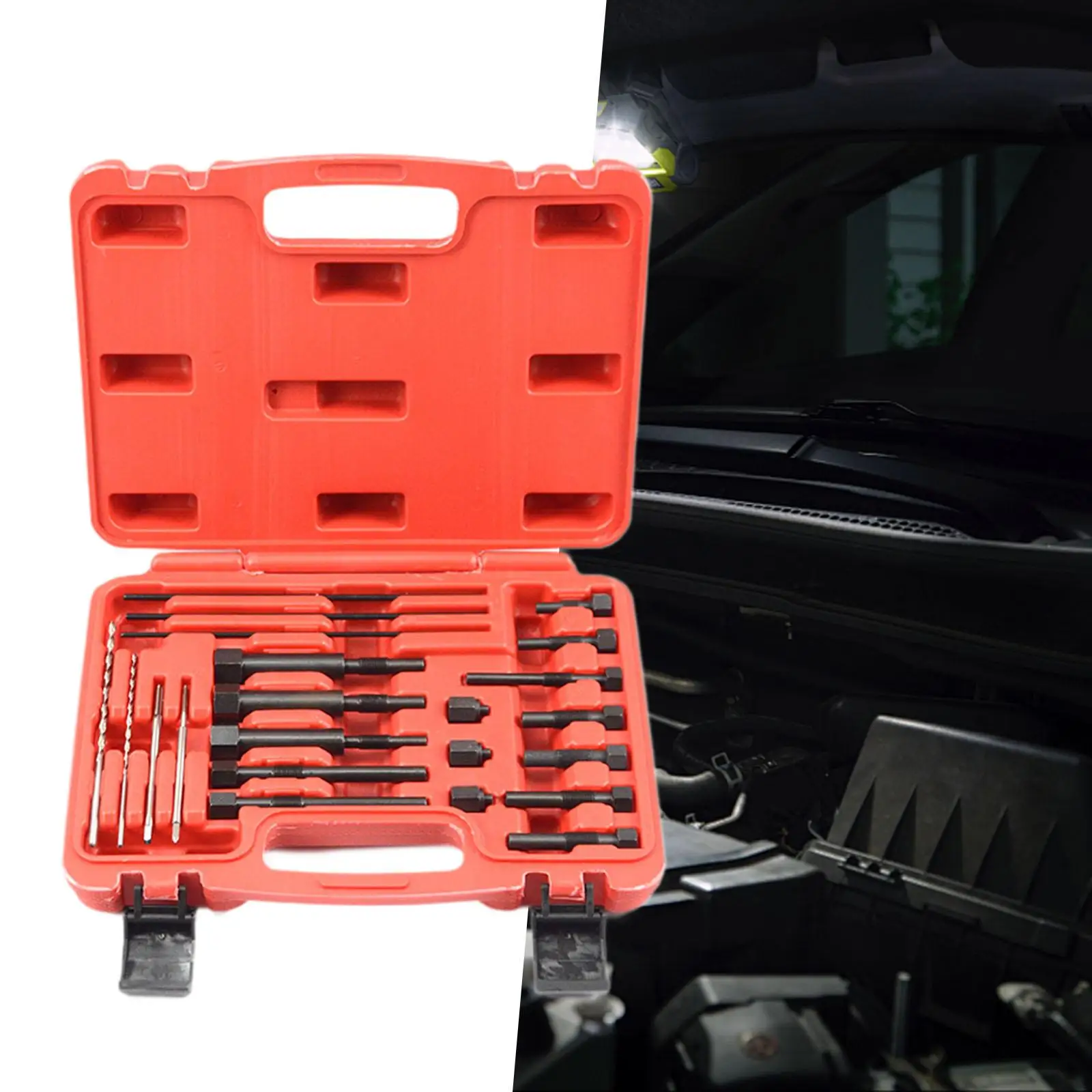 22Pcs/set Preheating Plugs Disassembly Tool Car Breakage Preheating Plug Electrode Thread Repair Tool For Auto Repair