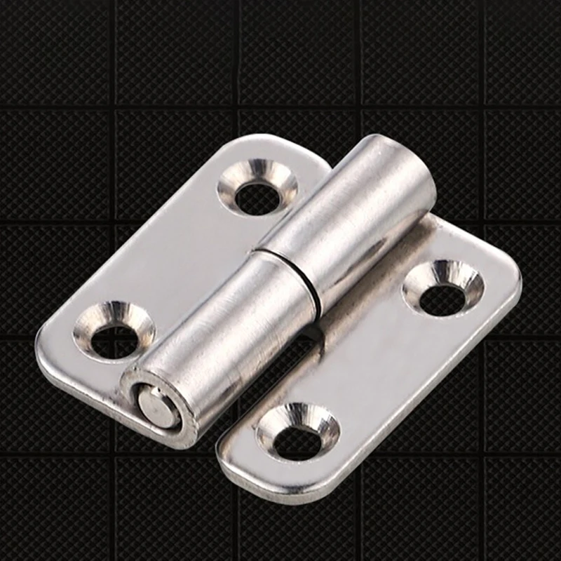 Stainless Steel Thicken Detachable Hinge Removable Concealed Cabinet Round Hinge For Aluminum Doors Bathroom Door【Homeclub】