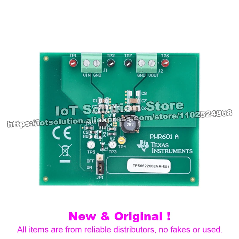 TPS562200EVM-601 TPS562200 17V Input, 2A Synchronous Step-Down Regulator in SOT-23 Evaluation Module TPS562200EVM 601