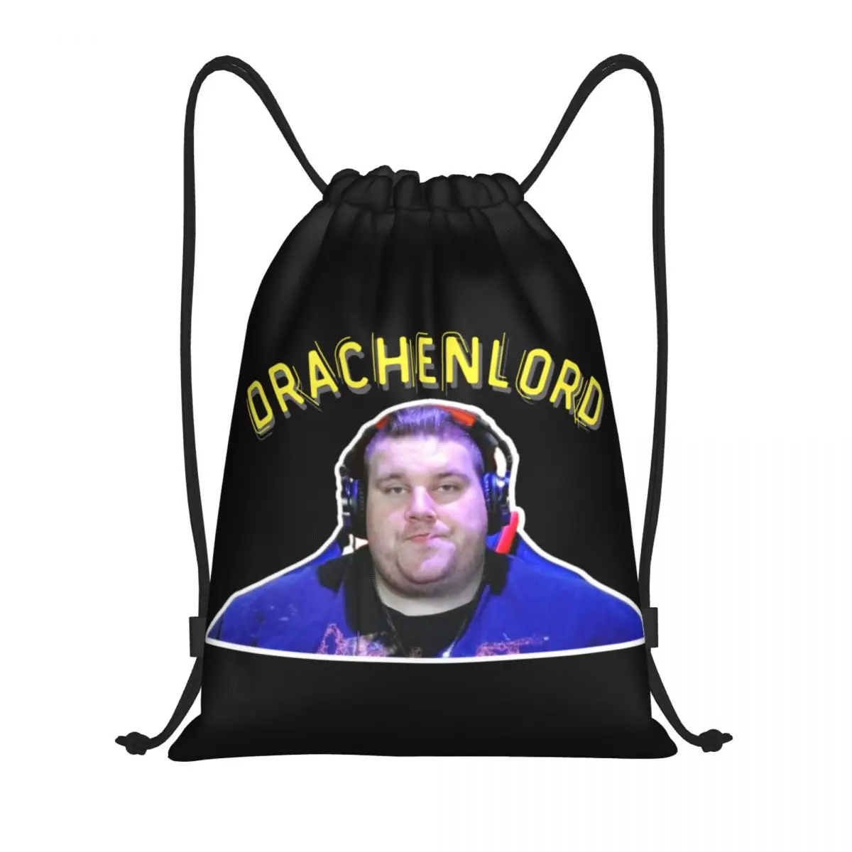 Custom Drachenlord Rainer Winkler Drawstring Backpack Bags Men Women Lightweight Gym Sports Sackpack Sacks for Training
