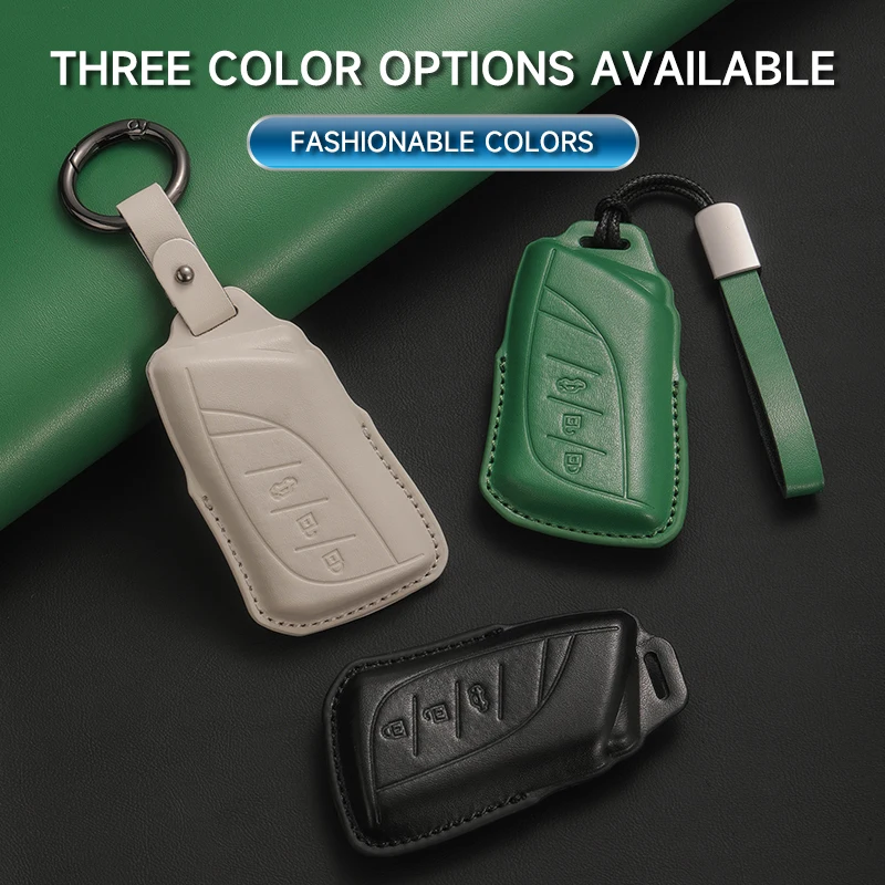 

Genuine Leather Car Key Case Cover Key Bag For Lexus NX ES UX US RC LX GX IS GS LX57 250h 350 LS 450h Protect Set Accessories