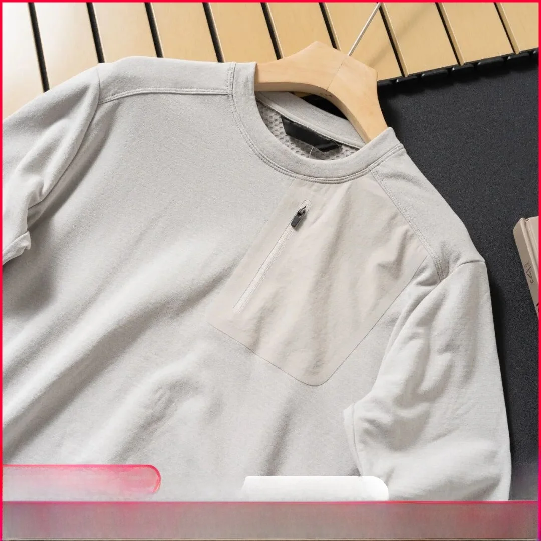 

Высококачественная уличная футболка с длинными рукавами, легкая теплая сотовая футболка Fce, повседневная круглая мужская спортивная футболка, осень-зима, Новое поступление