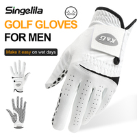Men's Golf Gloves Non-slip Gloves Golf Training Quick-drying Durable Wear-resistant Comfort Breathable Gift Outdoor Competitions