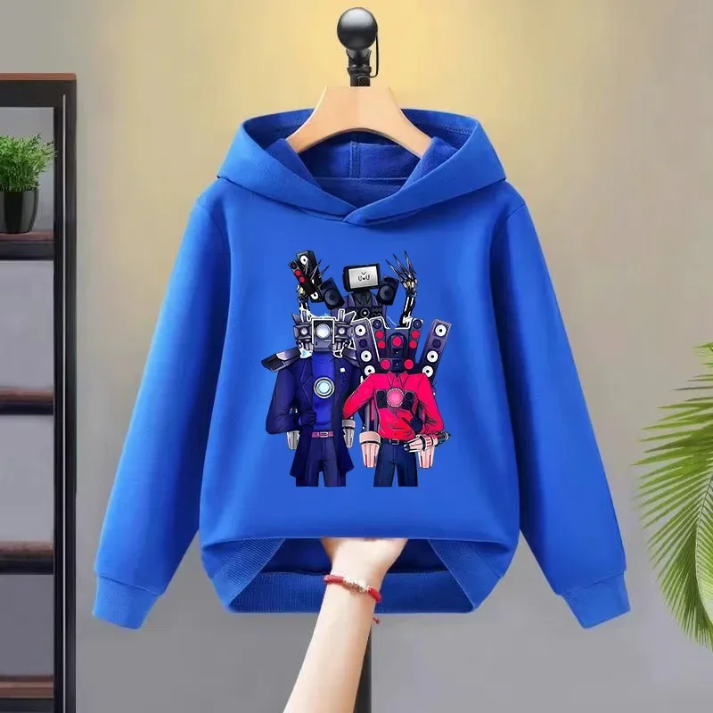 Skibidi Toilet Hoodie Hot Game Kids Cartoon Sweatshirts Tops Casual Boys Girls Pullovers Long Sleeve Children Sportwear