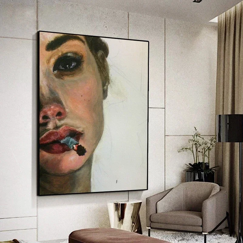 1pc Beautiful Girl Figure Painting Wall Art, HD Canvas Print Poster, Home, Living Room, Room Decoration