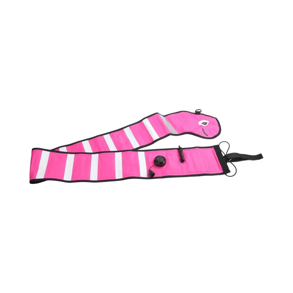 Marker Buoy for smb for Scuba Diving Equipped with Reflective Strips and Sea Eel Shape in Nylon and Rubber for Diver Safety