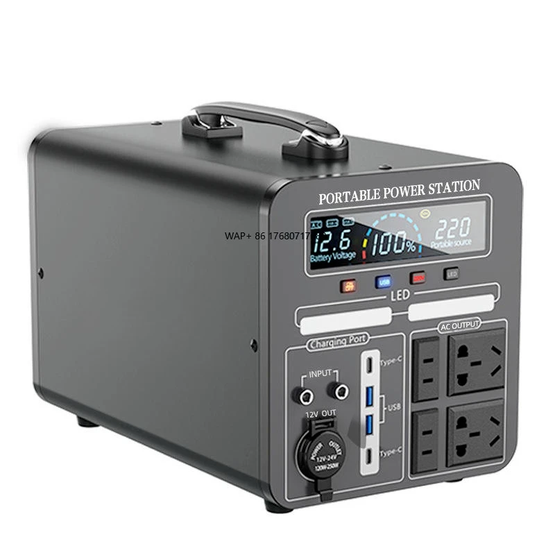 

Portable 1000W Solar Generator Set 110V 220V Off-Grid Power System with LiFePO4 Battery and Pure Sine Wave Inverter