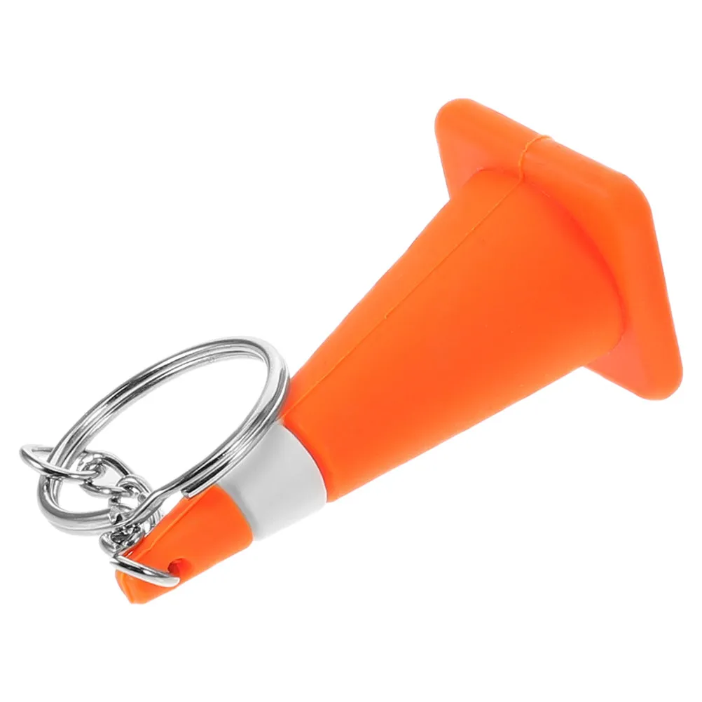 Mini Traffic Cone Keychain Cute Kawaii Keyring for Keys Backpack Purse Car Schoolbag Engineering Construction Party Favor Funny