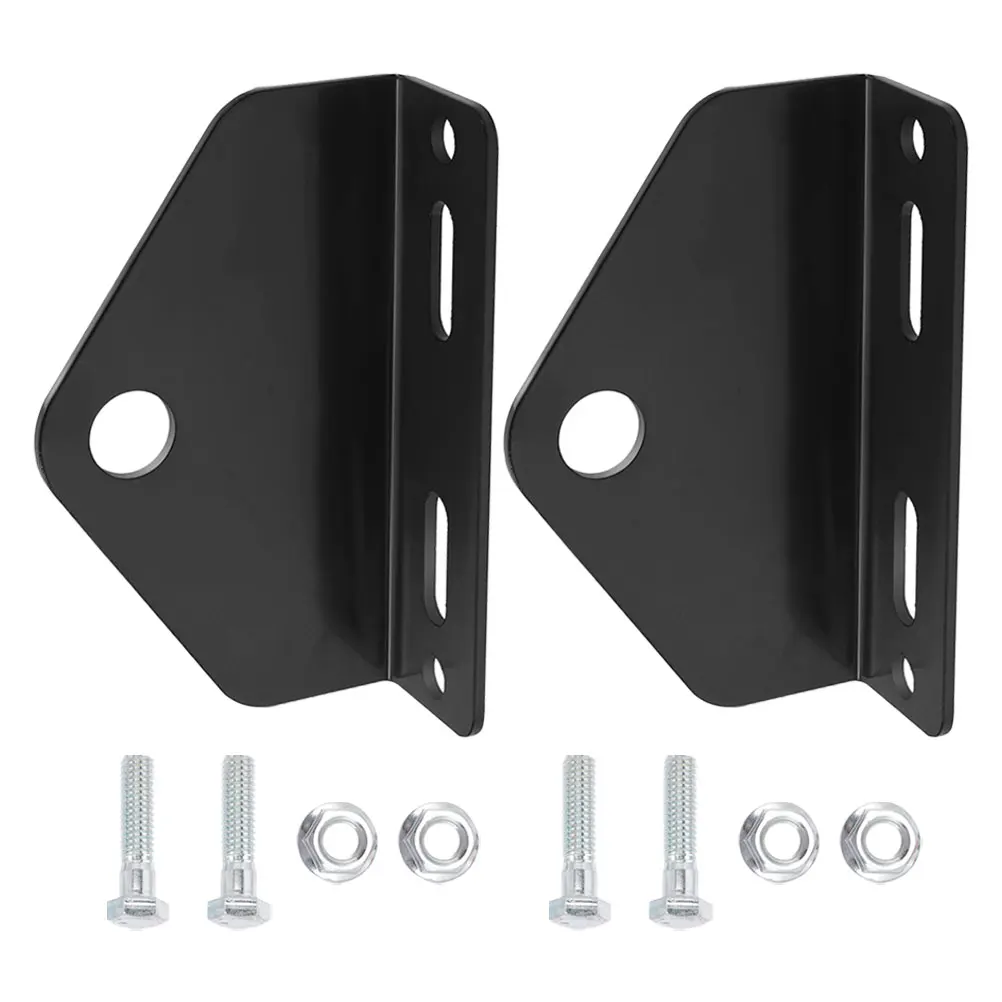 

2 set Trailer Hitch Pin Durable Black Carbon Steel Universal Zero Turn Mower Tow Receiver RV Hook Shackle Extender Lawn Vehicle