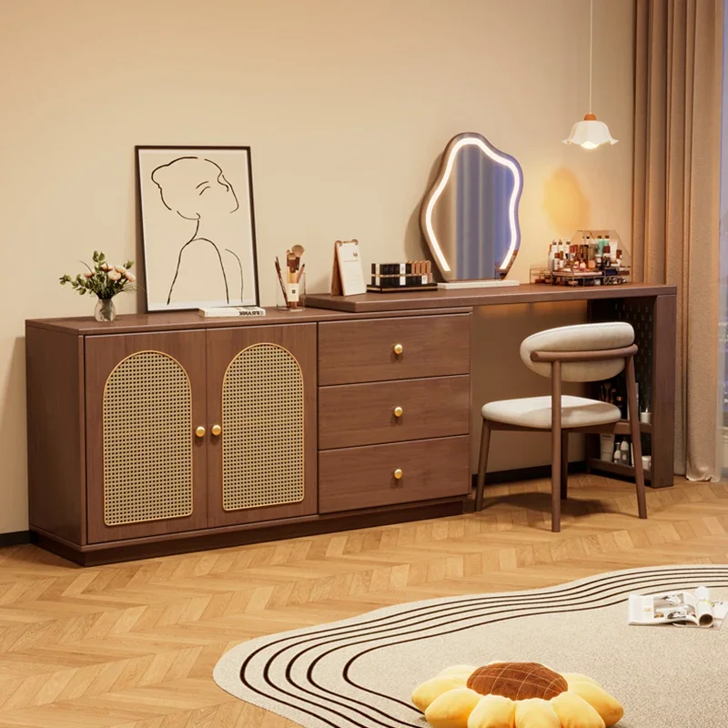 

Большой табурет из ротанга, туалетные столики, набор деревянных ящиков, угловые комоды для хранения в скандинавском стиле, уникальный органайзер, мебель Coiffeuse De Chambre