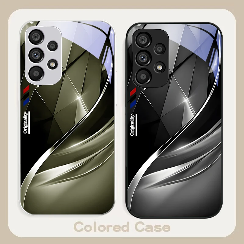 

Abstract Art Triangle For Samsung S22 S8 S9 10 20 Ultra S21 Pro S22 Plus S23 FE S24 Ultra S25 Edge S25Ultra Glass Phone Case