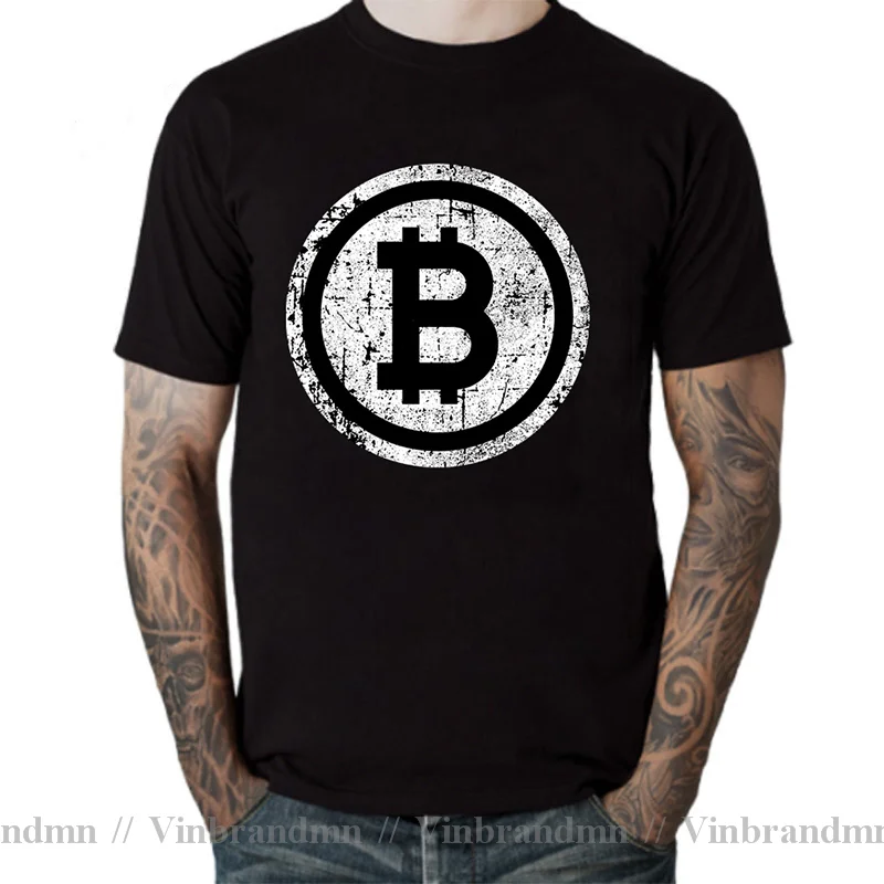 Fashion Offerts Clothes Bitcoin is The Future Funny T Shirt Men Dogecoin Stocks The Coinfather T-Shirt Bitcoin Evolution Tshirt