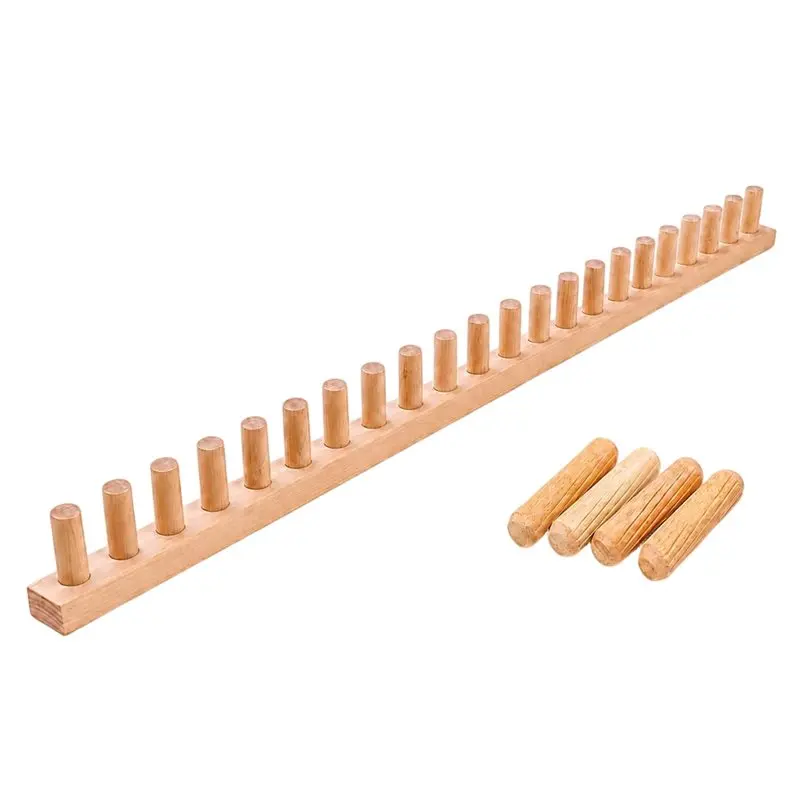 

PHFU-Chunky Blanket Loom Kit, 46" Adjustable Solid Wood Hand Knitting Board For DIY Throw Blankets & Chunky Yarn