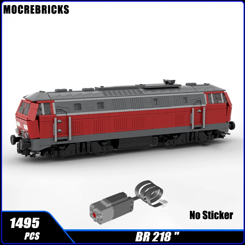 Urban Railway Diesel-hydraulic Locomotives BR 218 Freight And Passenger Train MOC Building Block Assembly Model Kids Bricks Toys