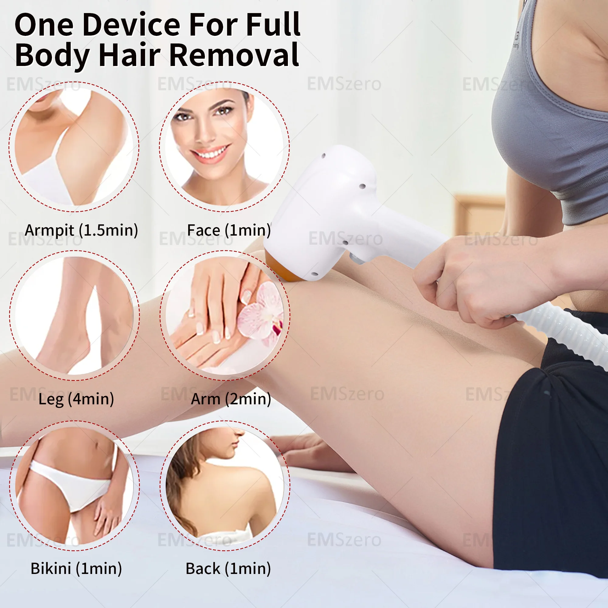 

Portable Diode Laser 808nm Hair Removal Machine Ice Titanium Permanent Device 808 755 1064 Three Wavelengths High Power Epilator