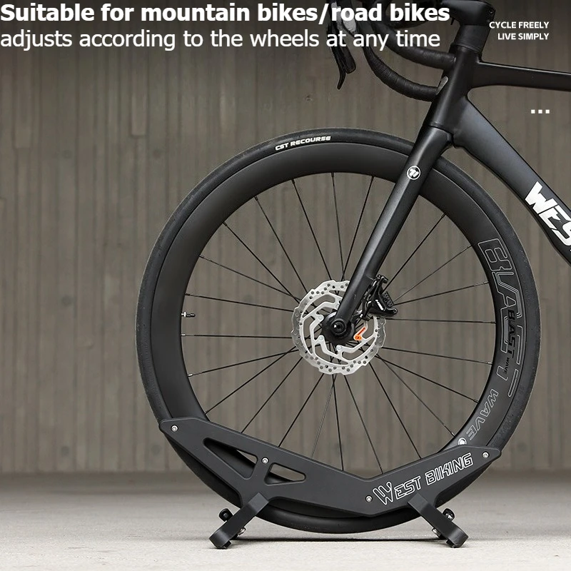 AliExpress NONE Bicycle Parking Racks Adjustable Anti-Slip ABS Indoor MTB Floor Stand Universal Cycling Storage Road Mountain Bike Accessories