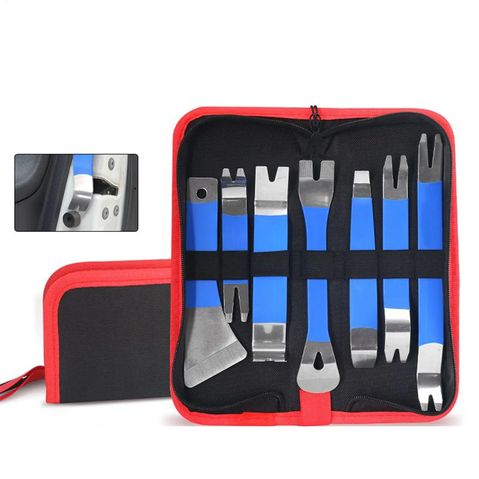 

Инструмент для разборки автомобильной аудиосистемы, монтирующий зажим из нержавеющей стали, рокер, лом, дверная панель, разборка, подверная панель, внутренняя новая