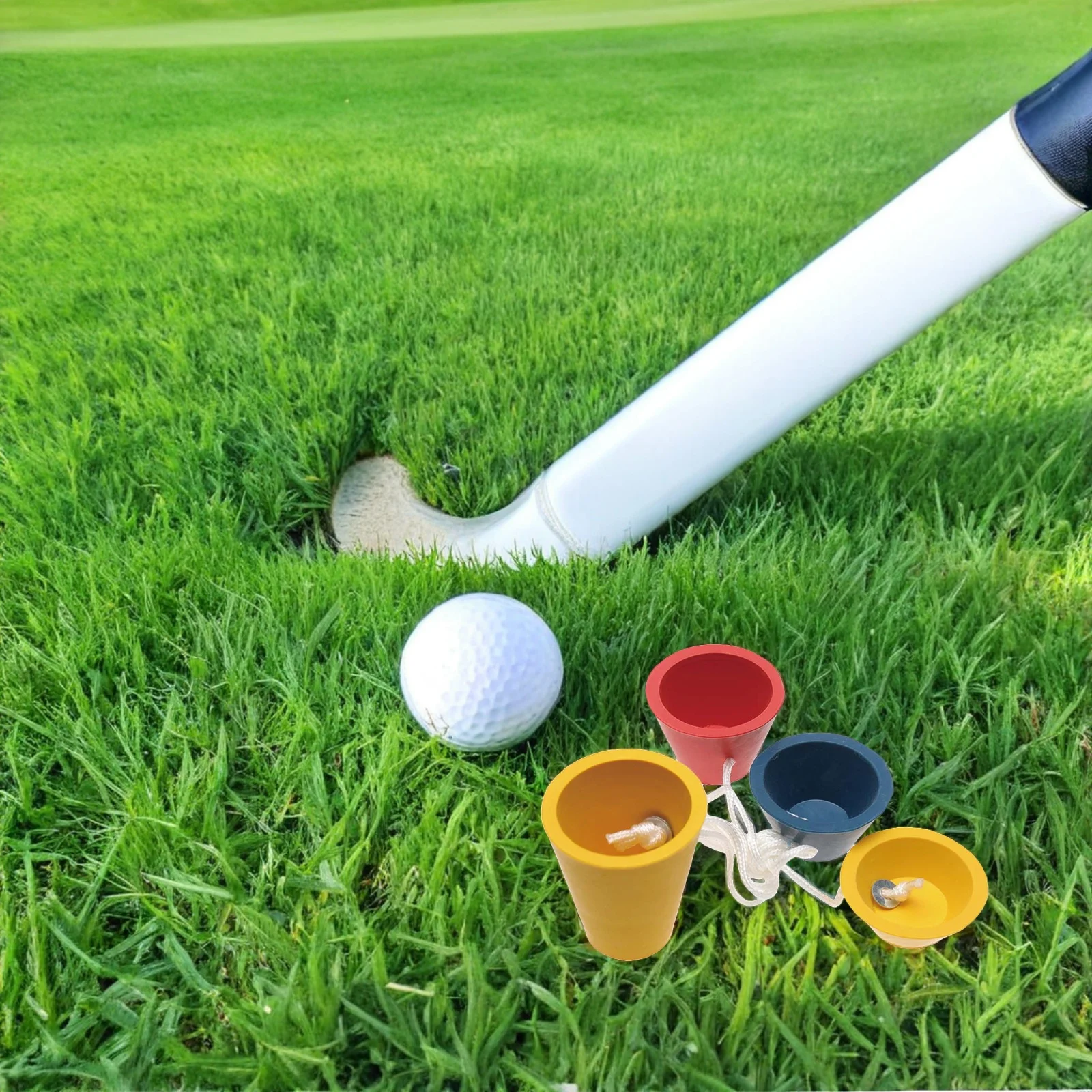 

6Set Rubber Golf Tees 11Mm 16Mm 22Mm 36Mm Driving Range Mat Practice Golf Training Equipment Outdoor Simulator Frost