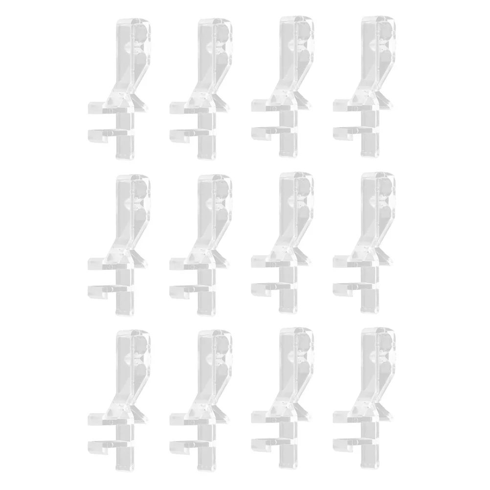 

12Pcs Vertical Blind Valance Clips Clear Plastic Replacement Hidden Channel Window Blind Retainer Holder Accessories