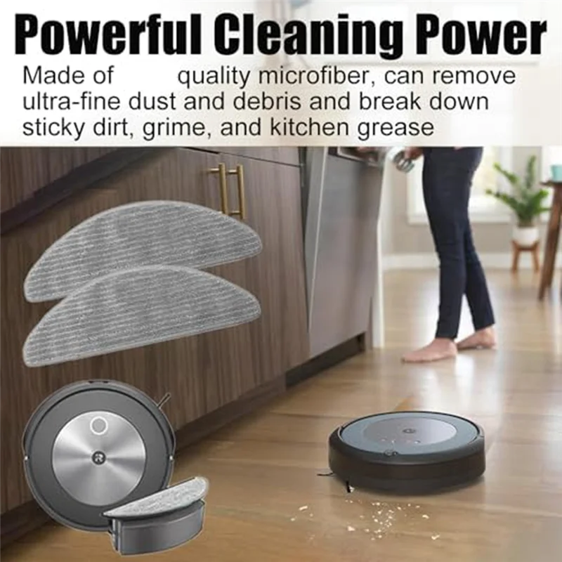 Zestaw części zamiennych do odkurzacza N95R do Irobot Roomba Combo I5, I5+, J5, J5+ Robot Vacuum Mop Pads, Mopy zmywalne