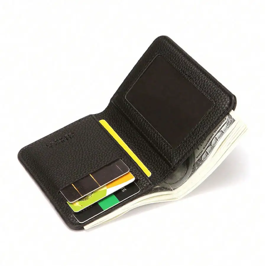 New Style Mini Thin Men Wallet Card Holder Purse Coin Pouch Card Holder Short Clutch PU Leather Wallet Change Money Pouch