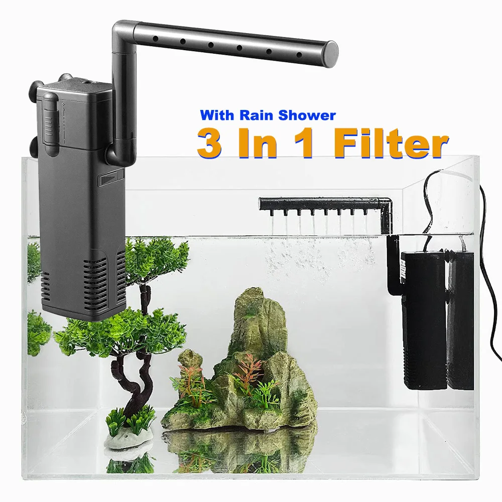 

Fish Tank Rainfall Oxygen Pump 200-1000L/H Aquarium Water Circulation Pump Submersible Filter Water Changer Aquarium Supplies