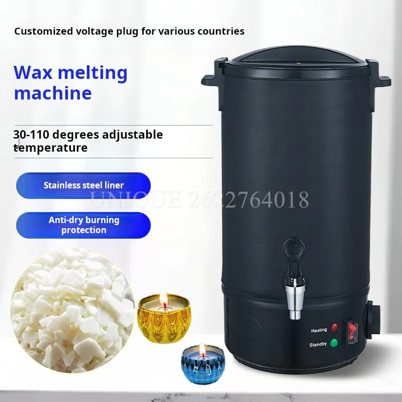 6/810L Stainless Steel Wax Melter Electric Wax Melting Pot Fast Melting Candle Maker Home Use Easy Pour Non Stick