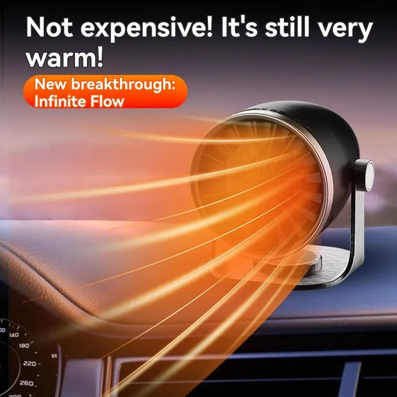 M49K-Car Heater Fan 12V 100W Electric Heating Auto Windshield Defroster Defogging Demister Anti-Fog