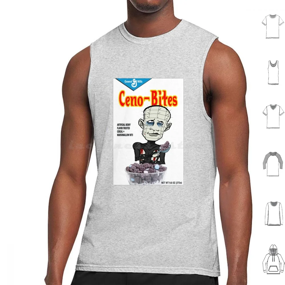 Hellraiser Ceno-Bites Fantasy Monster Cereal Tank Tops Vest Sleeveless Cereal General Mills Monster Cereal Count Chocula