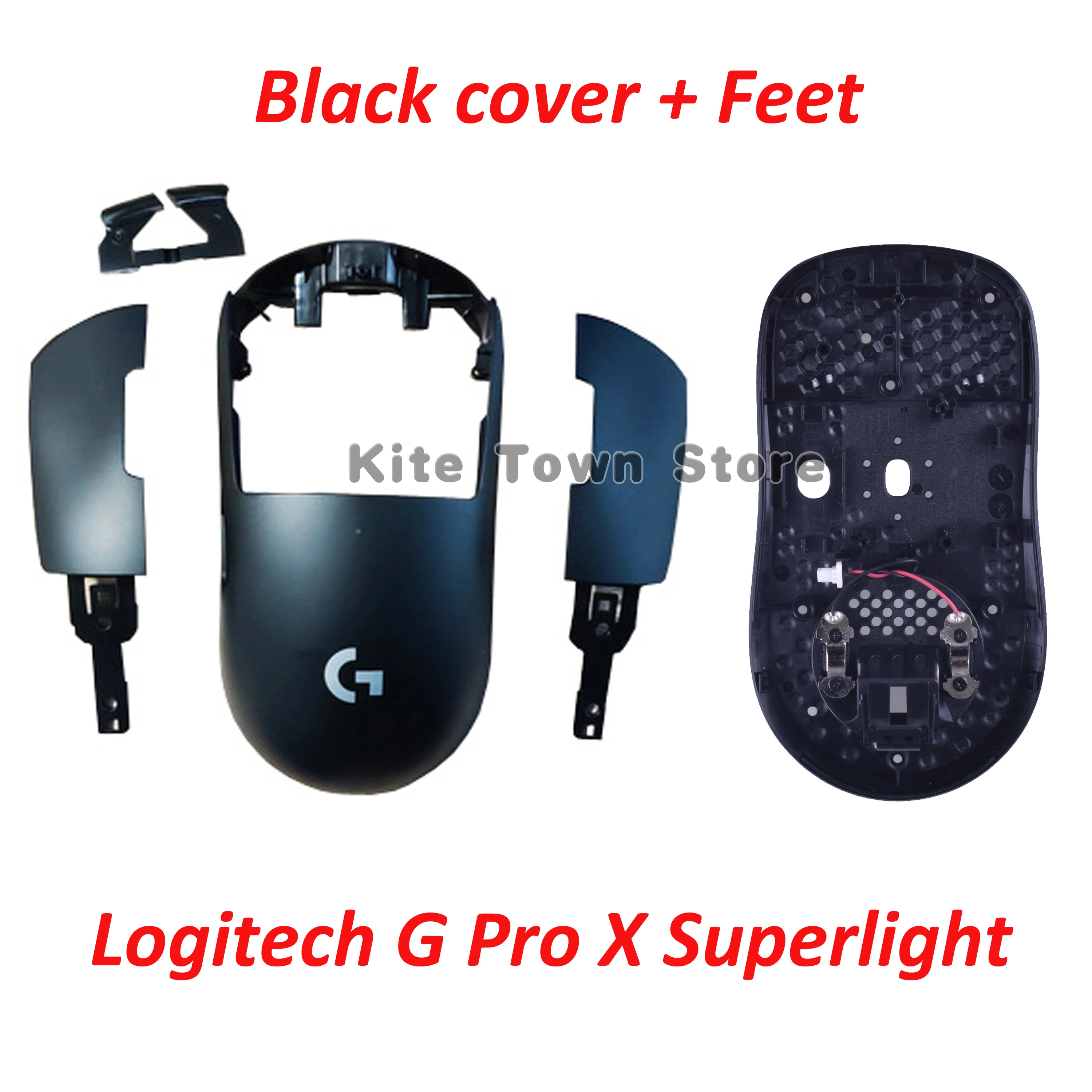 Mouse Side Key Button Board Scroll Switch Cable Cover Receiver for Logitech G Pro X Superlight Gaming Mouse DIY Colorful Cover