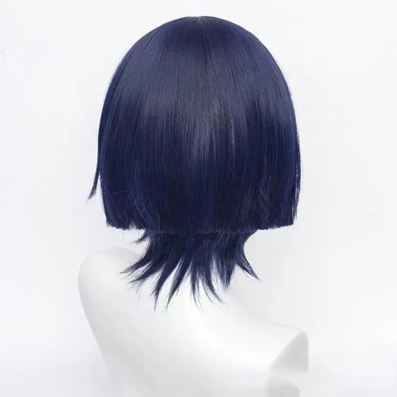 Cosplay Wanderer Rol Kort Haar Bal Hoofddeksels Gradiënt Korte Stijl Pruik Spel Genshin Impact Rol Modellering De Jarhead Hoofddeksels