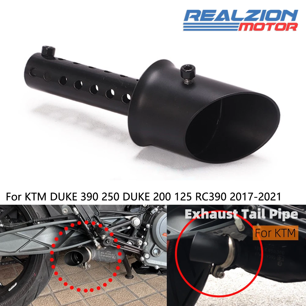 REALZION-Tuyau de Queue de Moto, DuEll390 RC390, Allergique, pour KTM DUKE 390 DUKE 250 DUEll200 DUEll125 2017-2021