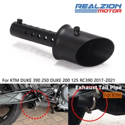 REALZION DUKE390 RC390 Tail Pipe Motorcycle Tail Exhaust Pipe Connect Pipe For KTM DUKE 390 DUKE 250 DUKE200 DUKE125 2017-2021