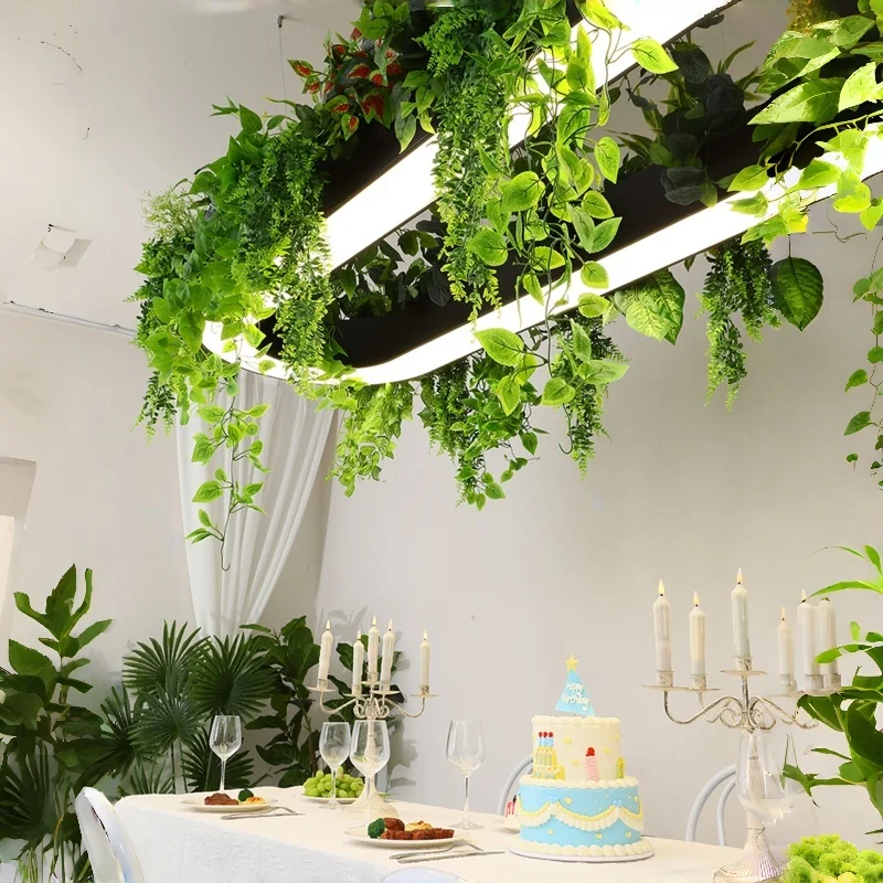 Oval Aperture Plant Lights Office Area Front Desk Commercial Atmosphere Restaurants Shopping Malls Supermarkets Lighting Fixture