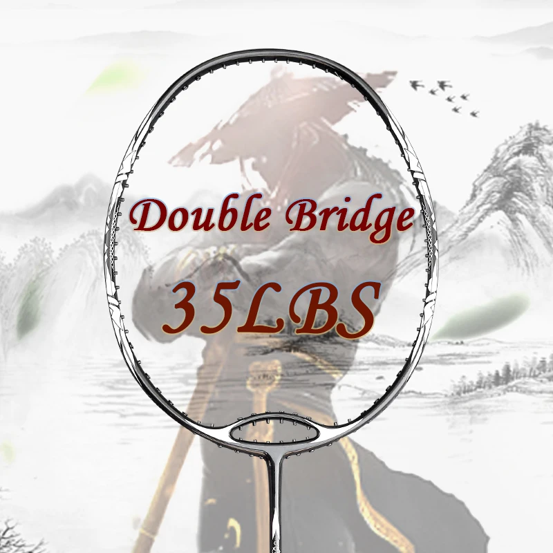 

Professional Higt Tenison 22-35LBS T700 Carbon Fiber Badminton Rackets With String Light Weight 4U Trainning Racquets With Bag