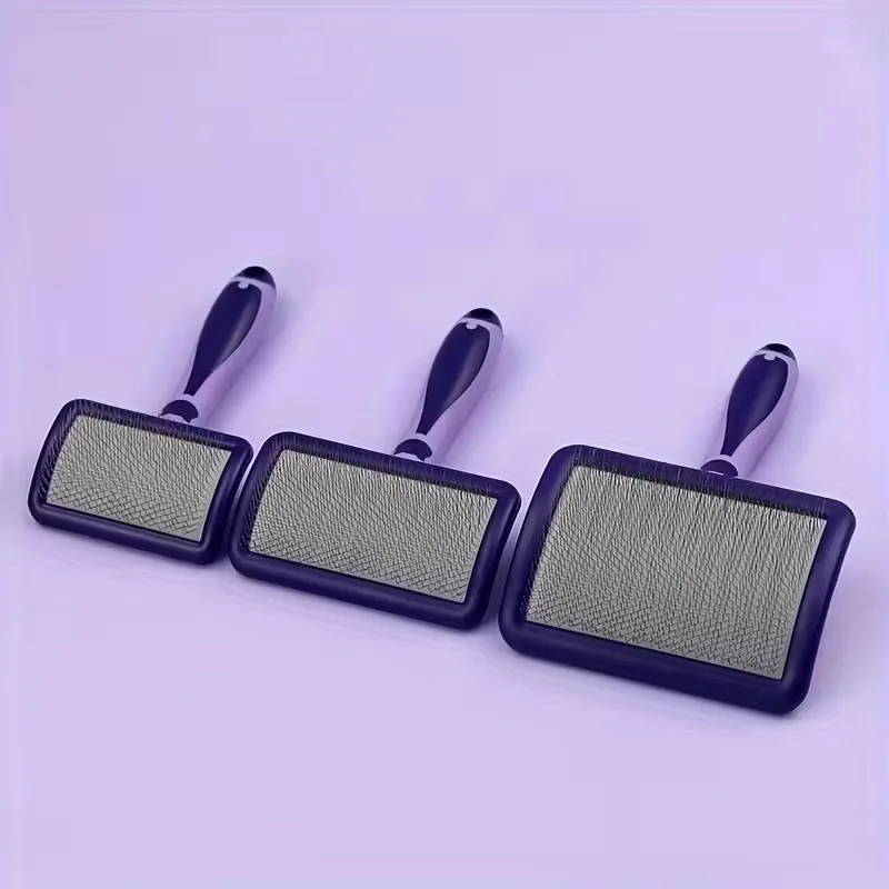 10pcs Pet Curved Face Needle Comb, Professional Pet Dog Brush Soft Massage Grooming Dog Comb