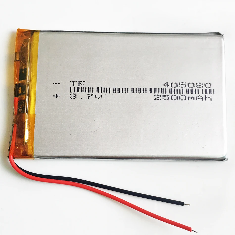 3.7V 2500mAh litowo-polimerowa LiPo akumulator 405080 do GPS PSP tablet PC PAD Power Bank DVD laptopa PDA telefon komórkowy