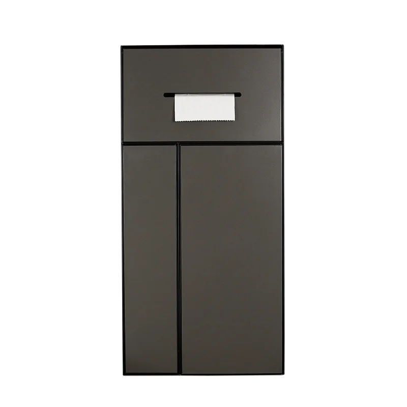 toilet side hidden embedded multi-functional can niche wall sticker tissue box trash can toilet