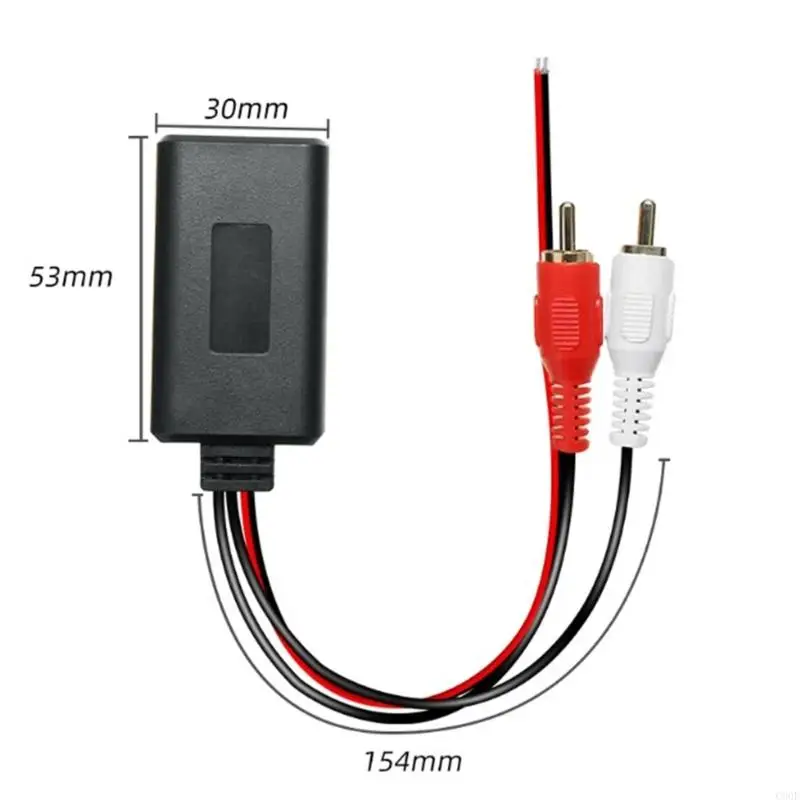 C90F Car Wireless Bluetooth-compatible Receiver Module Adapter Music Radio Stereo Sound Cable Adapter 2RCA Connector