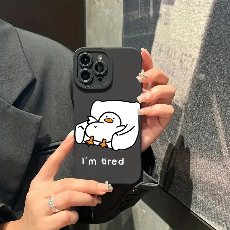 Cartoon Duck Pattern Phone Case For Xiaomi Redmi Note 14 13 12 Pro Plus 5G 12S 11S 11 10S 10 Redmi 14C 13C 12C 13 12 Soft Cover