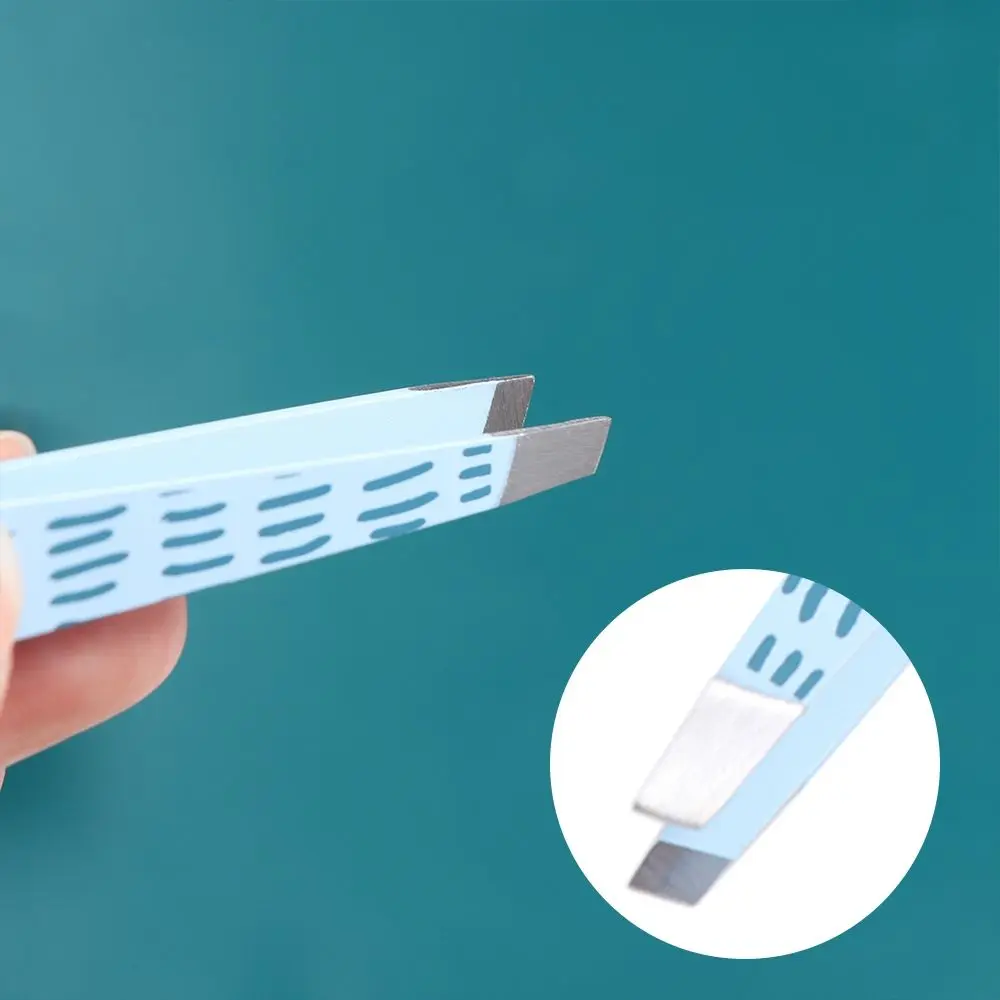 Pince à sourcils professionnelle à motif de dessin animé, en acier inoxydable, pour enlever les poils fins, pince à sourcils multifonction