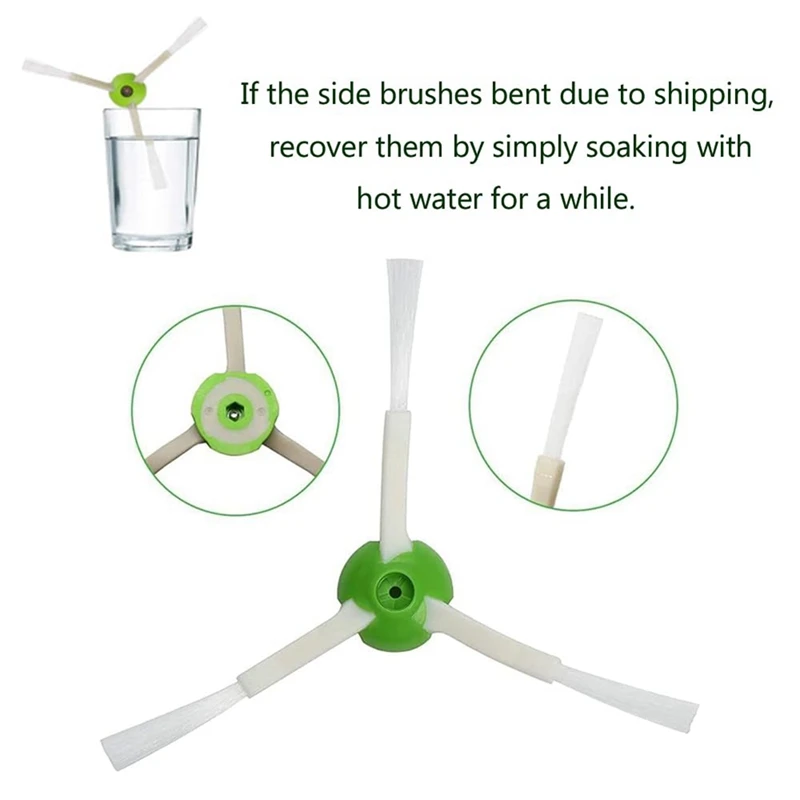 อะไหล่ที่เข้ากันได้กับ J7คำสั่งผสม iRobot Roomba +/PLUS J9 + หุ่นยนต์ดูดฝุ่น kuas karet พื้นผิวหลายชิ้น