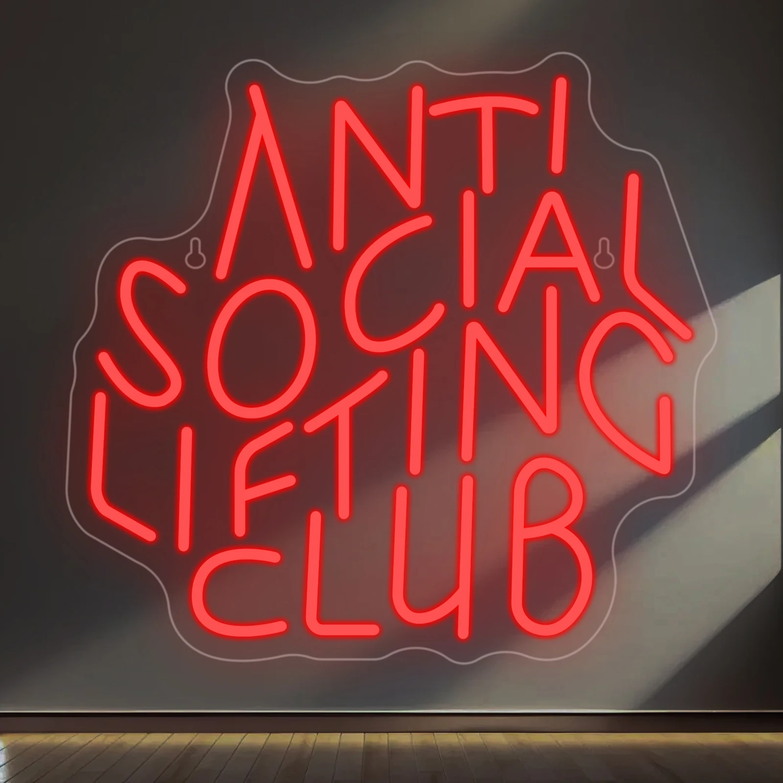 

Social Lifting Club Neon Led Sign Red Inspire Letter Room Decoration For Club Man Cave Dimmable Lamp Glowing Wall Light Up Signs