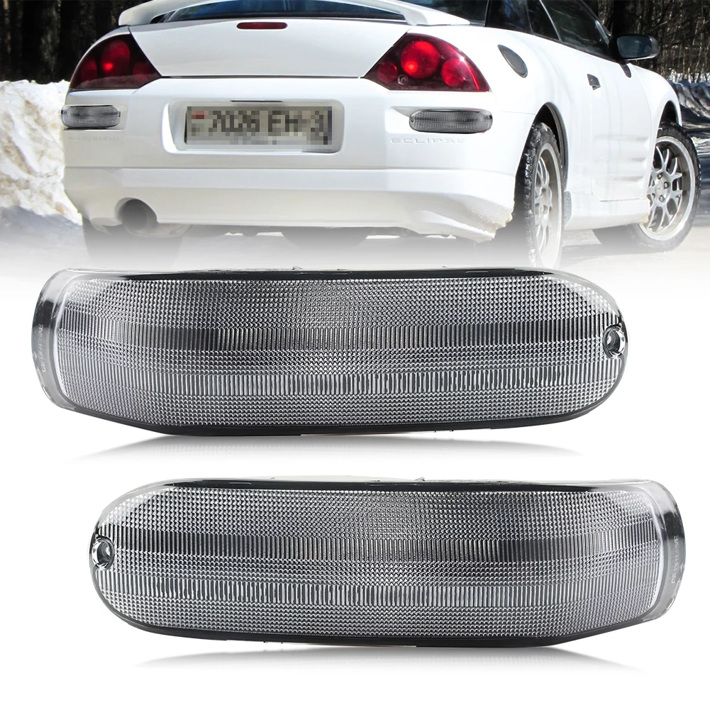 2Pcs For 2000 2001 2002 2003 2004 2005 Mitsubishi Eclipse Rear Bumper Tail Light Brake Light Side Marker Turn Signal Light Cover