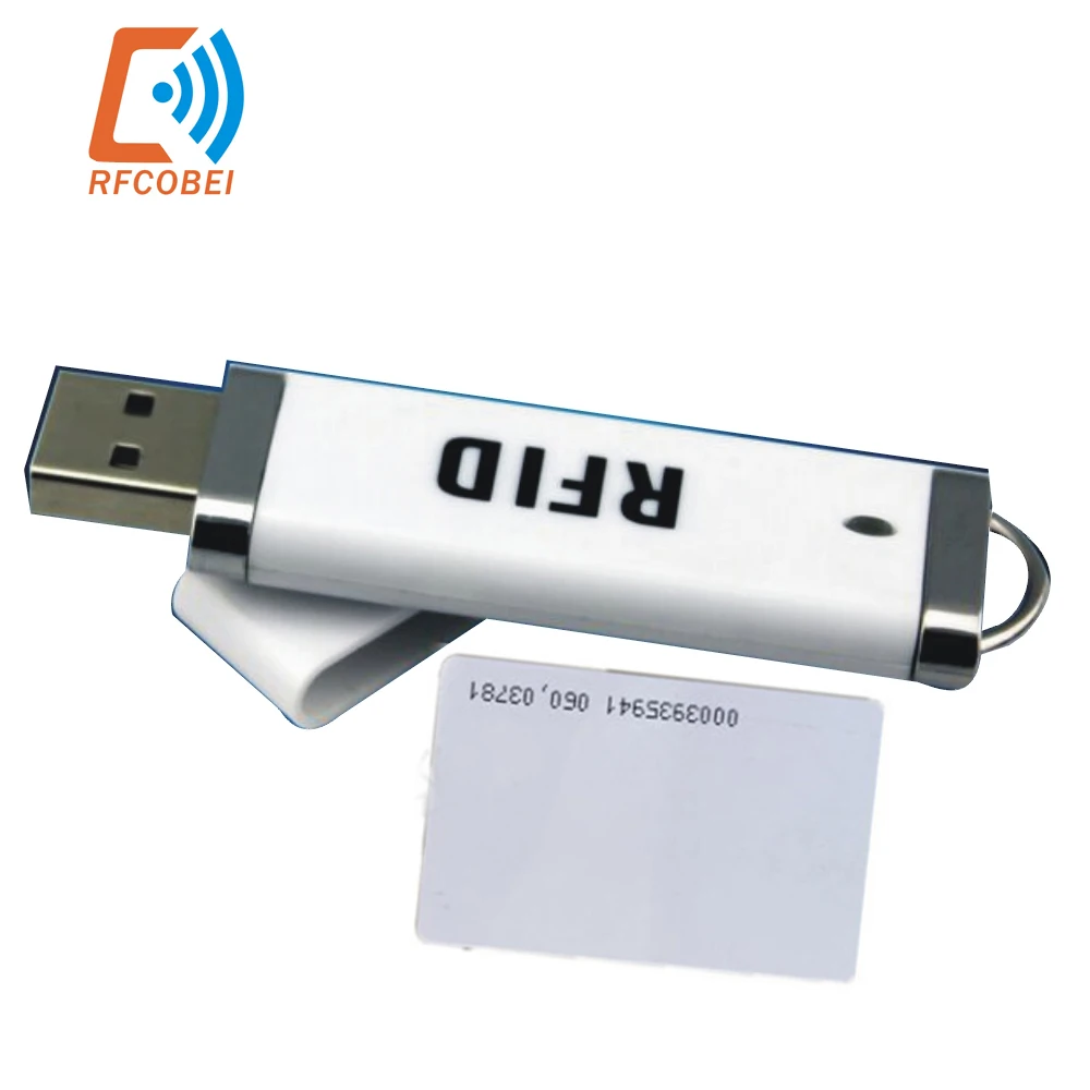 

10/8 Bits Data Portable MINI USB RFID IC ID Card Reader 13.56MHz 125Khz Tags Reader Play and Plug Avoid Driver