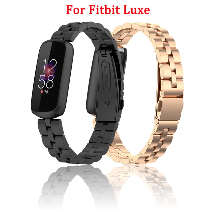 Metal stainless steel strap For Fitbit Luxe Strap Sport Watchband Wristband bracelet