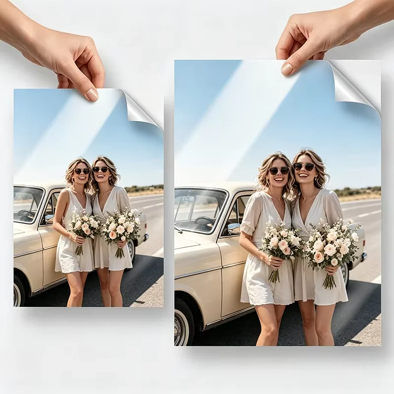 Personalized Custom Self Adhesive Poster Upload Your Own Photo or Text Removable Wall Sticker DIY Customized Vinyl Wall Art Gift