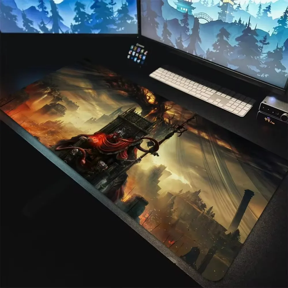 Rubber Mouse Pads E_elden R_ring Large Gamer Mousepad Gaming Mats Anime Computer Table Desk Accessories Office Deskmat Mice Pad