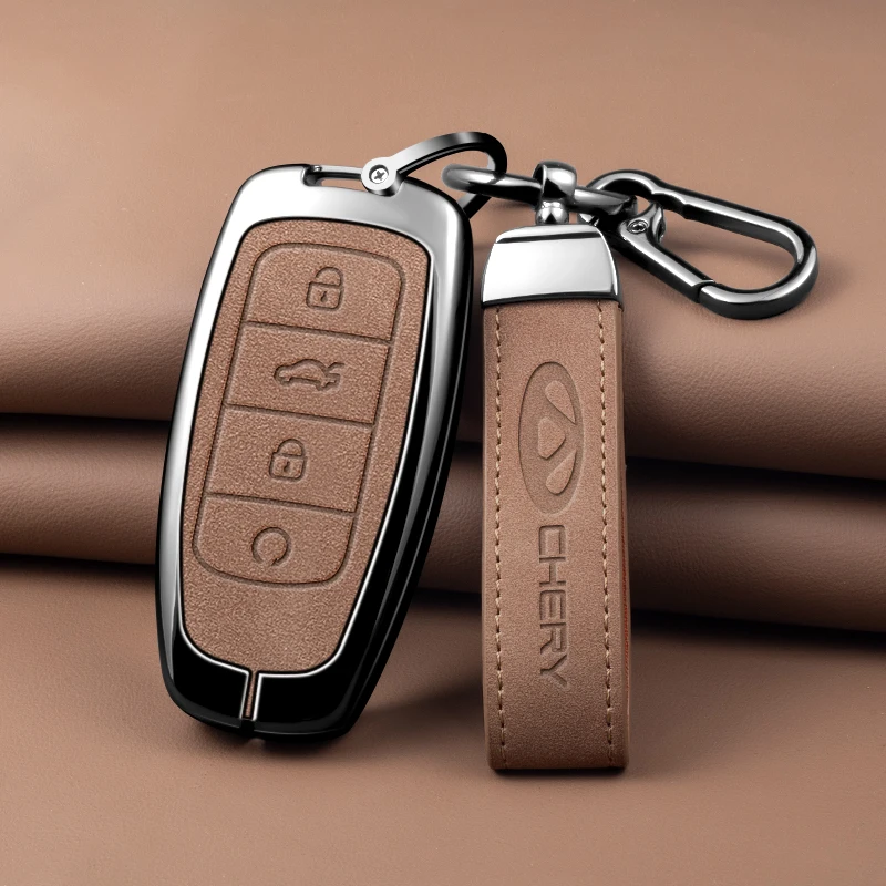Zinc alloy car keychain accessory for Chery Omoda C5 5 fx 7 Tiggo 8 PLUS 8 Pro 7 Pro Arrizo 5 PLUS car remote control keychain