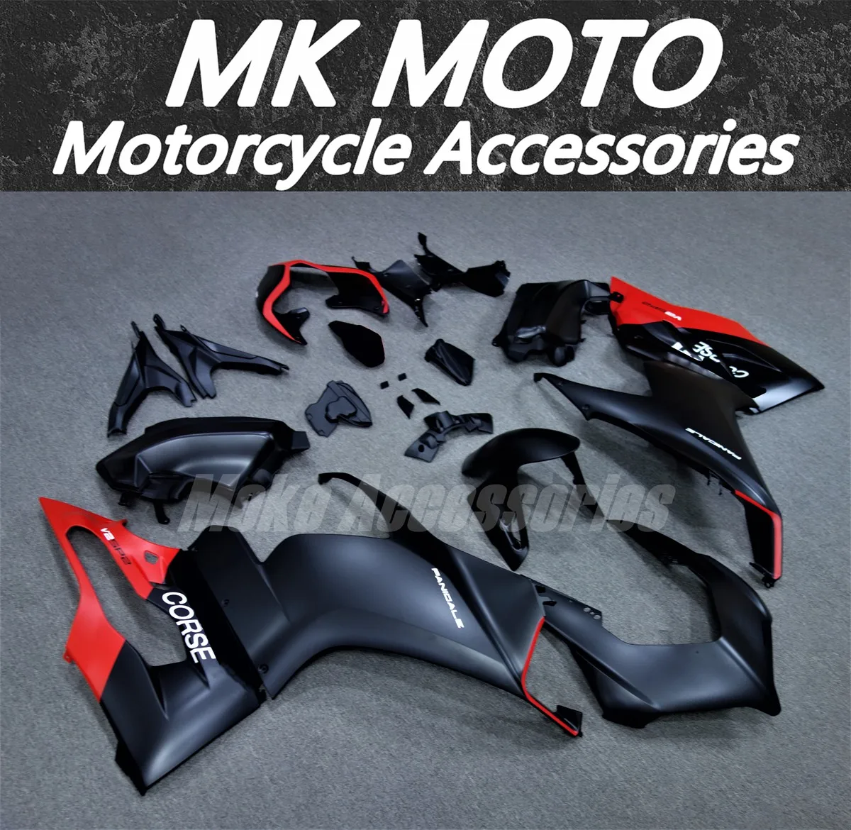 

Fairings Kit Fit For Panigale v2 2020 2021 2022 2023 2024 Bodywork Set Abs High Quality Injection Matte Black Red